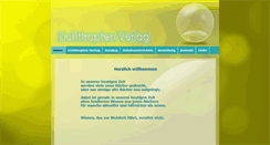 Desktop Screenshot of lichttropfen-verlag.de