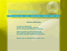 Tablet Screenshot of lichttropfen-verlag.de